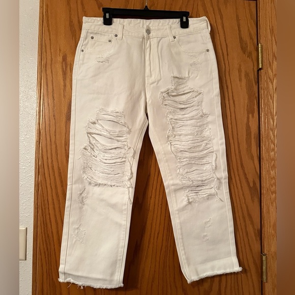 SER.O.YA Omar Drop Crotch Boyfriend Jeans - NWT - Size 27 - Picture 3 of 13